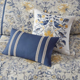 Wholesale Spring Floral Blue 6-Piece Comforter/5-Piece Duvet Set