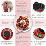 Belgian Waffle Maker with Non-Stick Flip Grids
