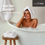 Antibacterial Spa-Like 8-Piece Bathroom Towel Set, White