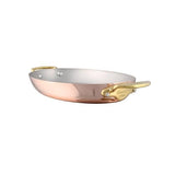 Mauviel M'Heritage M'150 B Copper Oval Gratin Pan With Brass Handles
