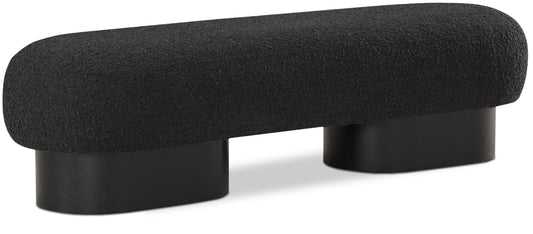 Robertson Opulent Boucle Fabric Bench – Timeless Art Deco Elegance for Entryway or Living Room