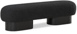 Robertson Opulent Boucle Fabric Bench – Timeless Art Deco Elegance for Entryway or Living Room
