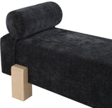 Edison Bench - Chic Mid-Century Modern Design with Soft Upholstery and Stylish Bolster Pillow Included