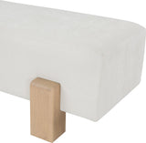 Edison Bench - Chic Mid-Century Modern Design with Soft Upholstery and Stylish Bolster Pillow Included