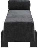 Edison Bench - Stylish Mid-Century Modern Upholstered Bench with Soft Fabric and Bolster Pillow