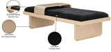Arlington Bench: Stylish Mid-Century Modern Design with Solid Wood Base and Moveable Tray for Versatility