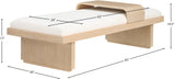Arlington Bench: Stylish Mid-Century Modern Design with Solid Wood Base and Moveable Tray for Versatility