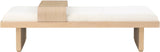 Arlington Bench: Stylish Mid-Century Modern Design with Solid Wood Base and Moveable Tray for Versatility