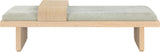 Arlington Bench: Stylish Mid-Century Modern Design with Solid Wood Base and Moveable Tray for Versatility
