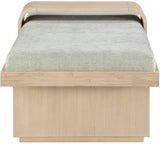 Arlington Bench: Stylish Mid-Century Modern Design with Solid Wood Base and Moveable Tray for Versatility