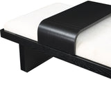 Arlington Bench - Luxurious Chenille Upholstered Seating with Sliding Tray for Modern Spaces