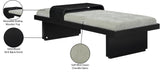 Arlington Bench - Luxurious Chenille Upholstered Seating with Sliding Tray for Modern Spaces