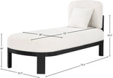 Maybourne Chaise Bench – Elegant Mid-Century Modern Design with Plush Comfort for Any Room Style