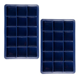 Perfect Cube Silicone Ice Molds - Set of 2
