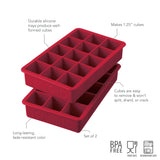 Perfect Cube Silicone Ice Molds - Set of 2