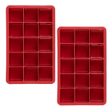 Perfect Cube Silicone Ice Molds - Set of 2