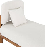 Maybourne Chaise Bench - Elegant Mid-Century Modern Design with Plush Comfort and Walnut Finish