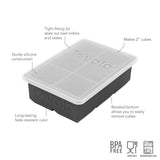 King Cube Silicone Ice Mold with Lid