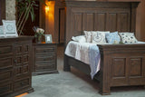 3 Drawer Nightstand | Terra Collection Solid Pine Wood Deep Brown