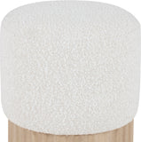 Veranda Boucle Fabric Upholstered Stool