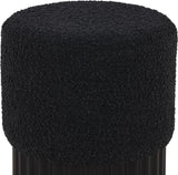Veranda Boucle Fabric Upholstered Stool