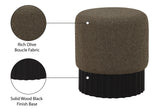 Veranda Boucle Fabric Upholstered Stool
