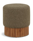 Veranda Boucle Fabric Upholstered Stool