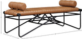 Gatsby Vegan Leather Bench – Elegant Contemporary Design with Soft Cushions for Stylish Spaces