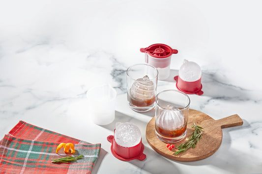 Festive Holiday Ornament Ice Molds - Set of 4