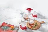 Festive Holiday Ornament Ice Molds - Set of 4