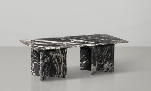 Verona Coffee Table - Handcrafted Marble Elegance with Unique Design and Contemporary Style Accent