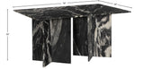Verona Dining Table - Handcrafted Black Marble with Unique Base for Timeless Elegance and Style