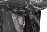 Verona Dining Table - Handcrafted Black Marble with Unique Base for Timeless Elegance and Style
