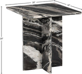Verona End Table - Handcrafted Marble Design with Unique Base for Contemporary Elegance in Any Room