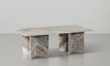 Verona Coffee Table - Handcrafted Marble Elegance with Unique Design and Contemporary Style Accent