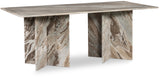 Verona Dining Table - Handcrafted Black Marble with Unique Base for Timeless Elegance and Style