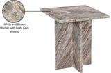 Verona End Table - Handcrafted Marble Design with Unique Base for Contemporary Elegance in Any Room