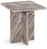 Verona End Table - Handcrafted Marble Design with Unique Base for Contemporary Elegance in Any Room