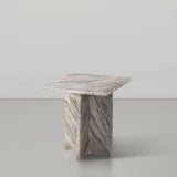 Verona End Table - Handcrafted Marble Design with Unique Base for Contemporary Elegance in Any Room