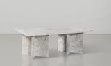 Verona Coffee Table - Handcrafted Marble Elegance with Unique Design and Contemporary Style Accent