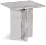 Verona End Table - Handcrafted Marble Design with Unique Base for Contemporary Elegance in Any Room