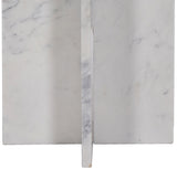 Verona End Table - Handcrafted Marble Design with Unique Base for Contemporary Elegance in Any Room
