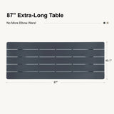PURPLE LEAF Sanori Outdoor Dining Set Weather-Resistant Aluminum Table and Chairs Set with Backrest Pillow and Olefin Cushions for Deck