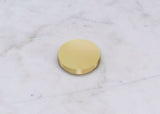 Stonewood Acacia Wood Mid Century Coffee Table with Genuine Marble Top and Brass Finish Charm