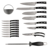 BergHOFF 20pc Stainless Steel Smart Knife Block Set