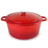 BergHOFF Neo Cast Iron 7qt. Round Dutch Oven 11" with Lid, Red