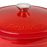 BergHOFF Neo Cast Iron 7qt. Round Dutch Oven 11" with Lid, Red