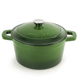 BergHOFF Neo Cast Iron 7qt. Round Dutch Oven 11" with Lid, Green