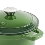 BergHOFF Neo Cast Iron 7qt. Round Dutch Oven 11" with Lid, Green
