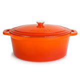 BergHOFF Neo Cast Iron 8qt. Oval Dutch Oven 13" with Lid, Orange